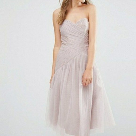 🍒NWT🍒 ASOS LITTLE MISTRESS TULLE DRESS - Picture 2 of 5